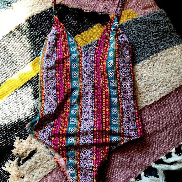 Xhilaration Other - 3/$10 NWOT Tribal Print One Piece Bathing Suit